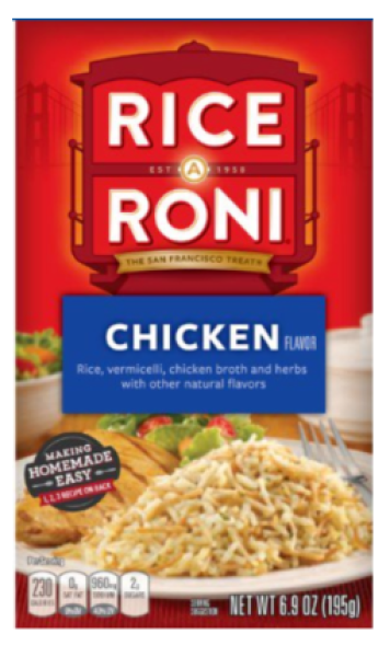 RICE RONI 'Chicken' Rice & Vermicelli Chicken Broth and Herbs 195 gr